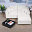 Canapés modulaires confortables, velours côtelé moelleux, style moderne pour un usage domestique