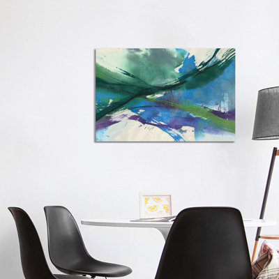 Undulating Citron I by Jennifer Goldberger - Wrapped Canvas Gallery-Wrapped Canvas Giclée