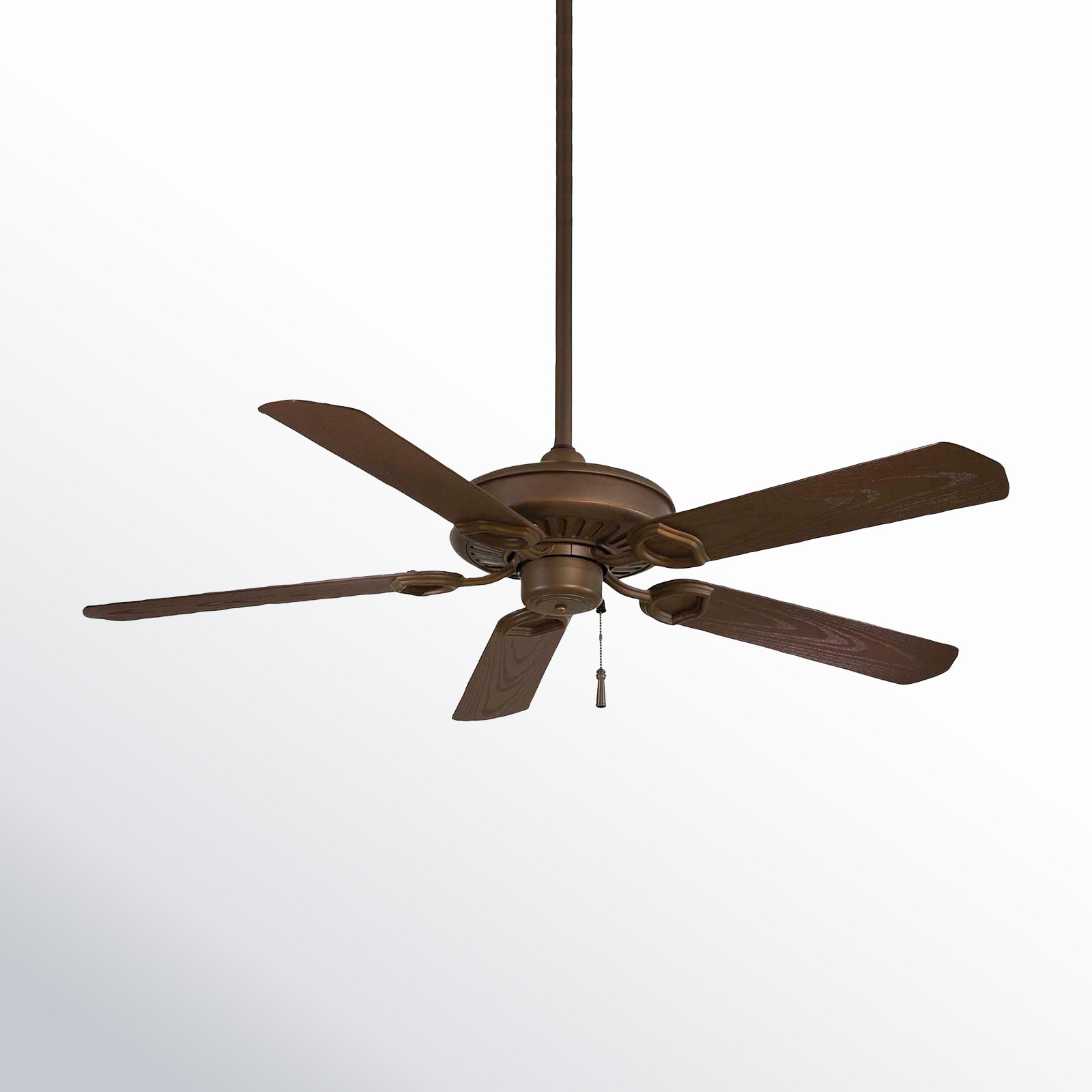 Sundowner 54" Ceiling Fan, Oil Rubbed Bronze with Dark Maple Blades