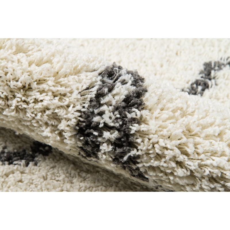 Tapis noir / gris anthracite Almonte, Rectangle 2 pi x 3 pi