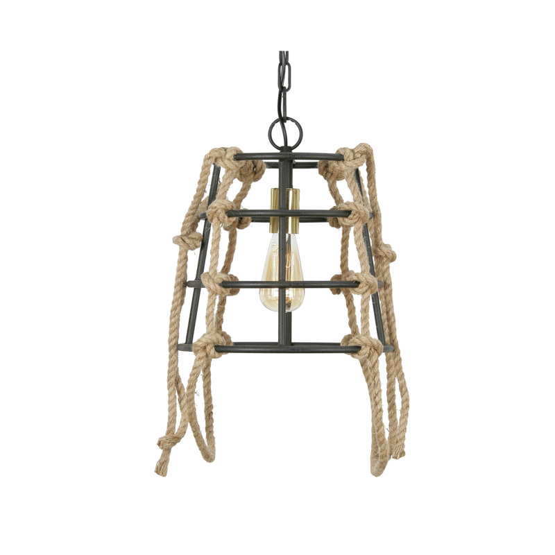 Oldham 1 - Light Black Lantern Pendant