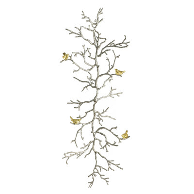 Handmade Modern Plants & Flowers Aluminum Wall Decor