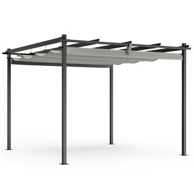 Vonhaus 3m x 3m Steel Pergola