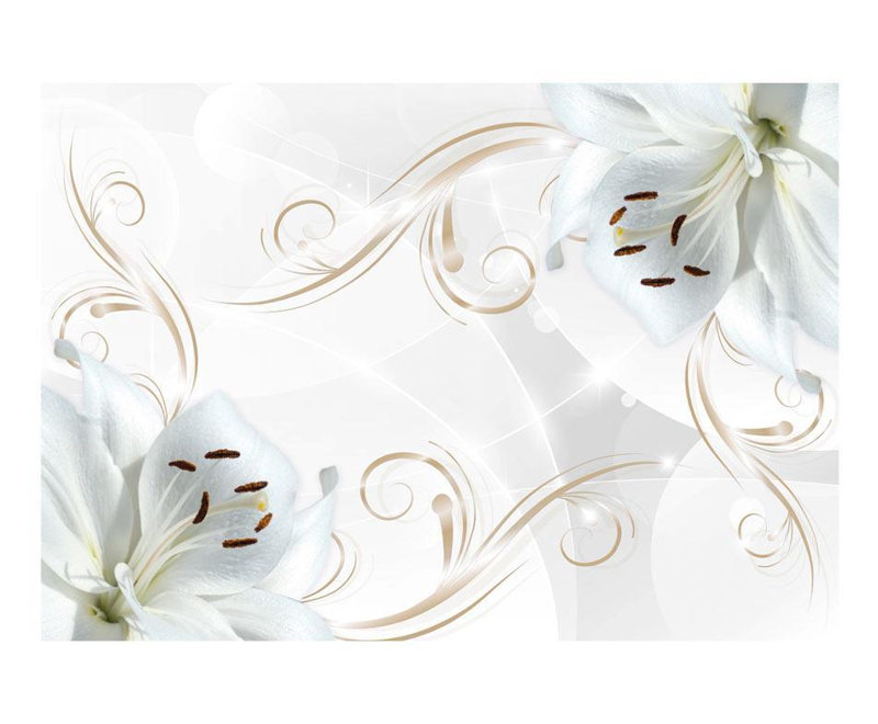 Floral Wall Mural, 55" L x 78" W