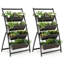 Boîte à fleurs surélevée à 4 niveaux avec 4 jardinières Landingham Red Barrel Studio®-806825304