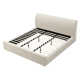 Linen Upholstered Platform Bed