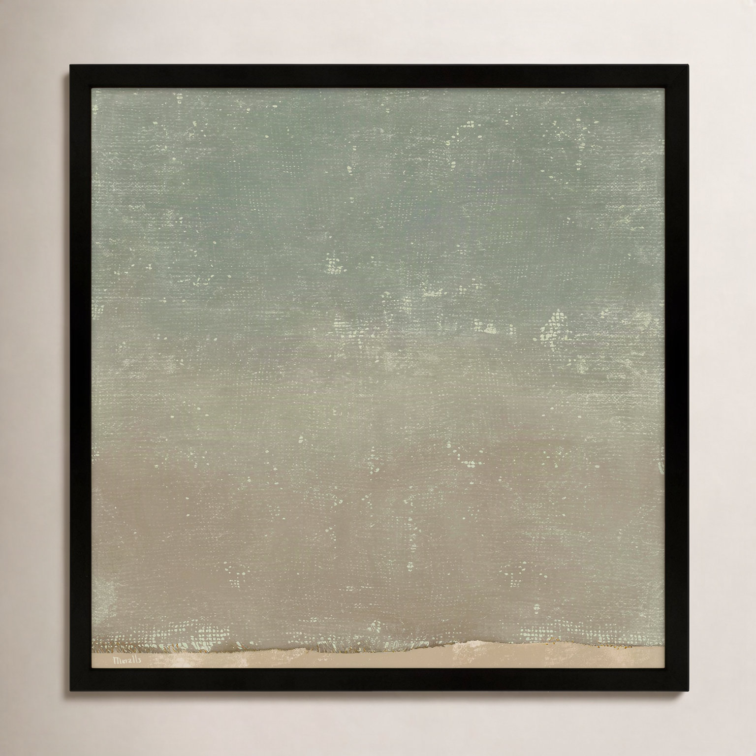 Pond 2 by Marco Marella for Studio M - Framed Wall Art, 30" H x 30" W, Paper, White
