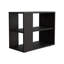 Table d'appoint moderne en mélamine avec rangement ouvert, wengé-1865235322