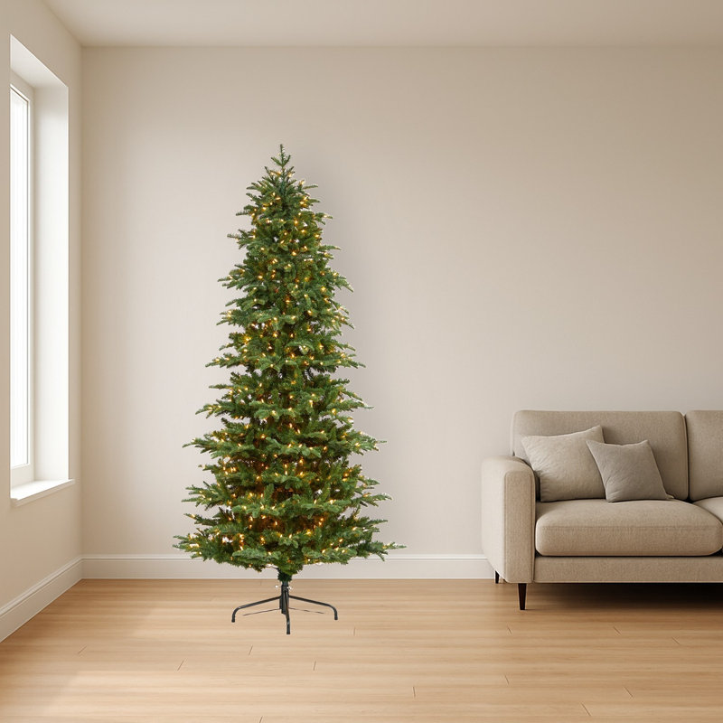 8' H Lighted Artificial Christmas Tree