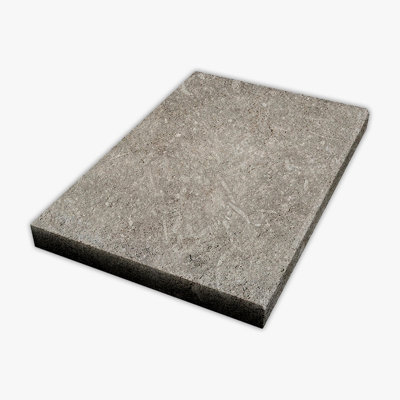 Seagrass Flamed Washed 16x24 Limestone Extra Thick Modern Edge Coping