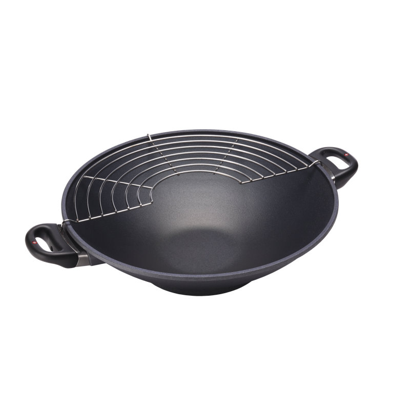 Swiss Diamond 14" Non-Stick Alumimum Wok with Lid