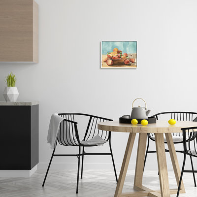Ba-993-Framed " Kitchen Peaches Still Life " by Alicia Longley
