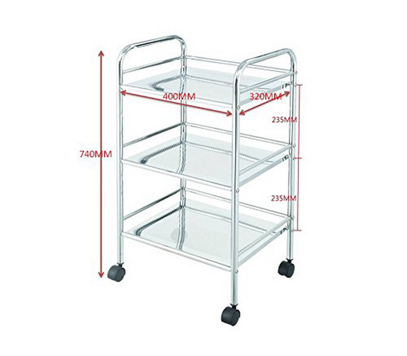 Steel Bathroom Shelves, Chrome