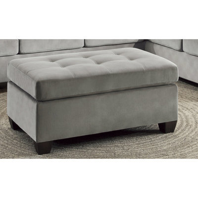 1 pièce en microfibre taupe, structure en bois massif et contreplaqué, rembourrage en mousse haute densité, assise de 37,5 po de largeur, largeur de produit de 26 po, microfibre moderne, base, rembourrage, assise large, profondeur