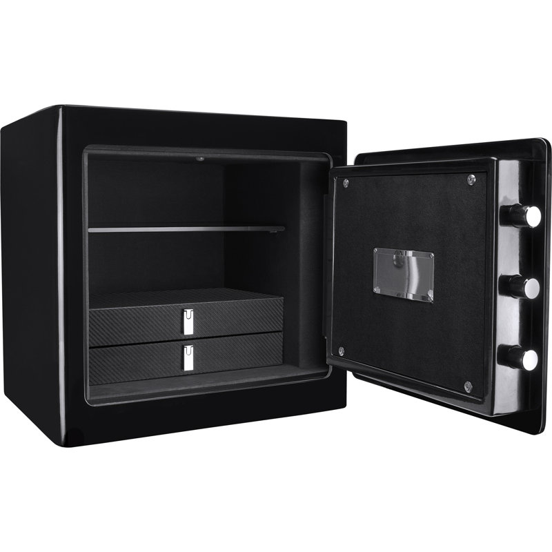 1.01 CUBIC FT BLACK JEWELRY SAFE V2, Black