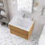 24 po W Meuble-lavabo mural simple avec lavabo blanc-794745859