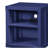 Blue Nightstand with Open Shelf-1489555585