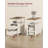 Side End Table With Charging Station, Slim Nightstand With 2 Drawers, Narrow Bedside Table For Living Room, Small Spaces-1342727081