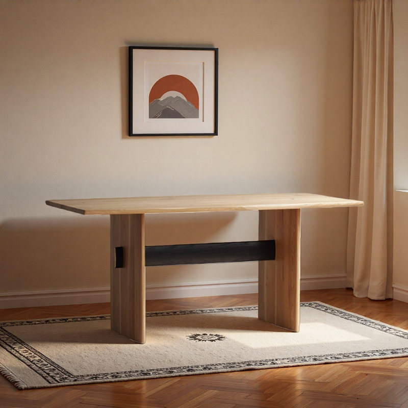 Bureau en bois massif Nordic Luxury, H 29,52 po x l 70,86 po x P 35,43 po