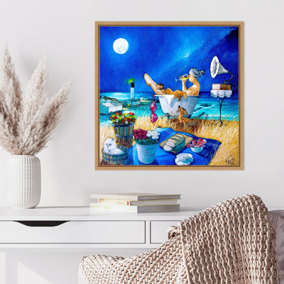 «Just Perfect at Vlees Bay» par Ronald West, reproduction d'art sur toile encadrée