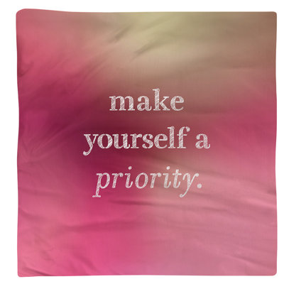 Serviette à citation self love