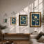 Golden Botanica Botanical - Framed Print-644049531-644049526