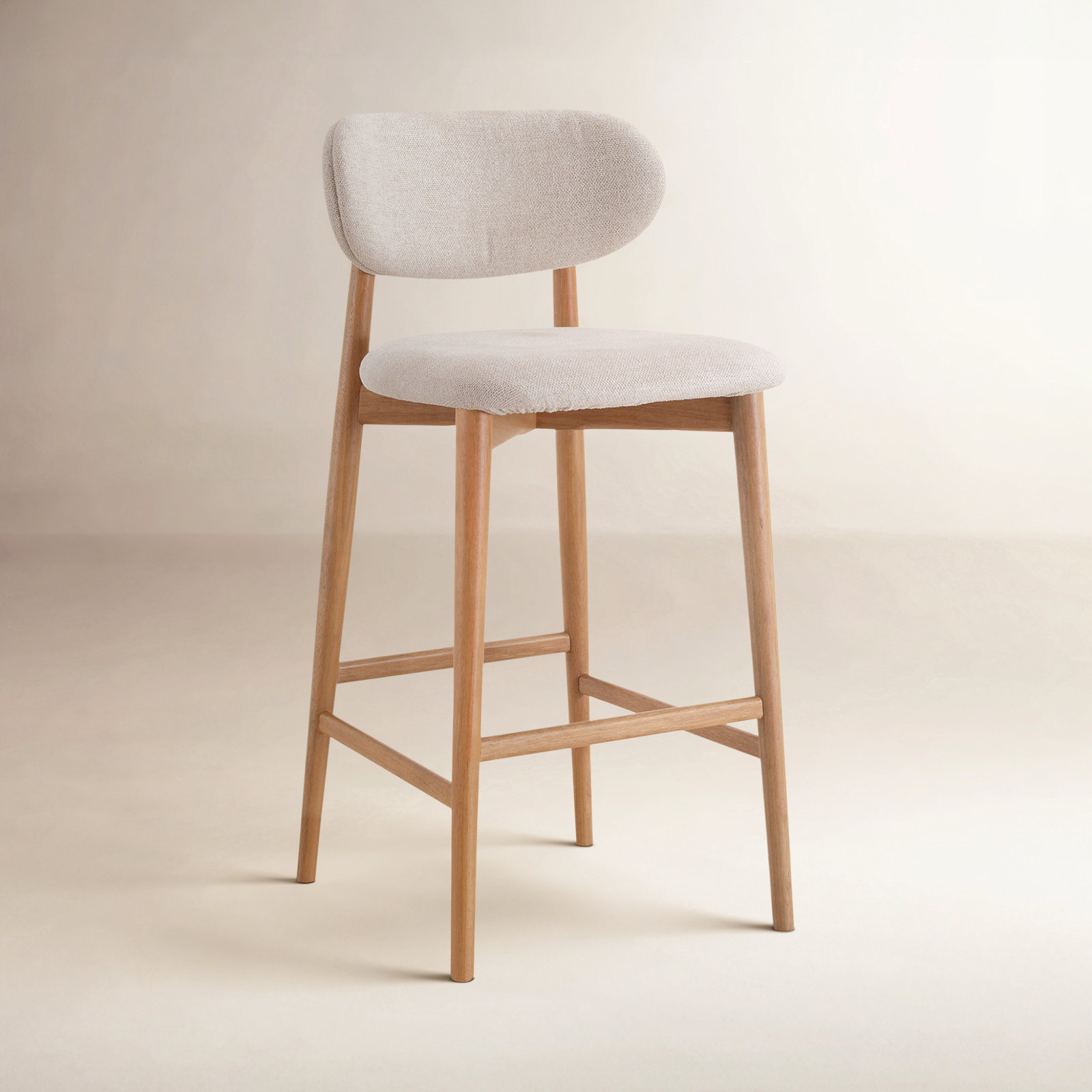 Jute Bar Stool, Natural, Bar Stool (30" Seat Height)