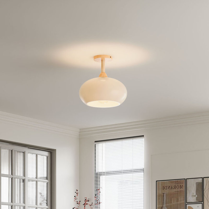 Glass Semi Flush Mount