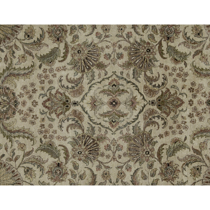 Tapis crème noué à la main de haute qualité