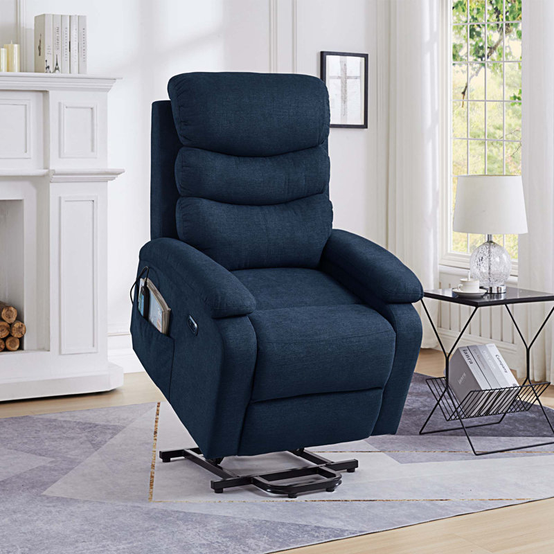 Fauteuil de massage chauffant, Tissu bleu