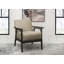 Chaise d'appoint en tissu et bois d'hévéa massif-1510350047