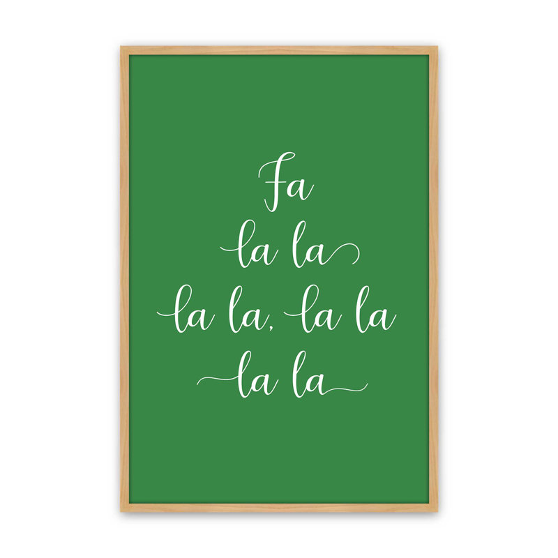 Fa Fa La La, reproduction d'art, Érable américain, 18 po x 24 po