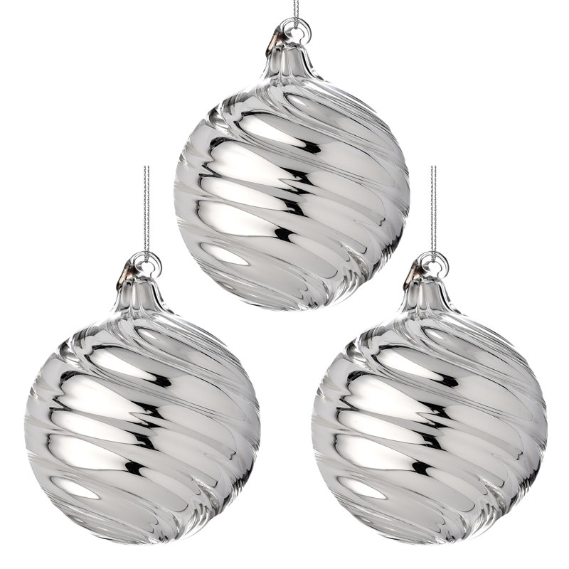 Ornement boule en verre 90mm