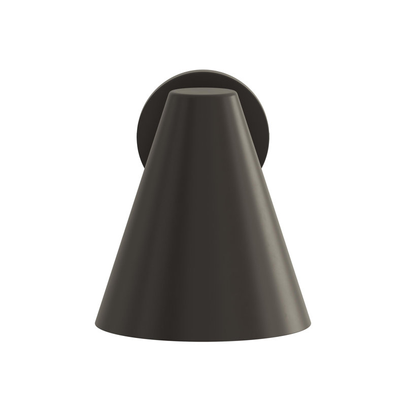 Grande applique murale d'extérieur noir mat 8,75 po Mik, Noir mat, 8.75"
