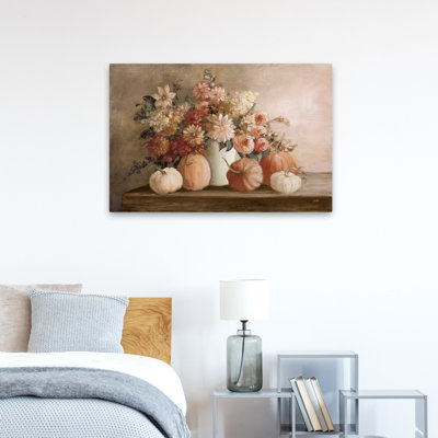 Harvest Bouquet Pomegranate Contemporary Blue Floral Bouquet Floral Autumn Blush