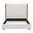 67.5" Tall Headboard Upholstered Bed With Vertical Striped & Wingback Design, Box Spring Needed-114231882