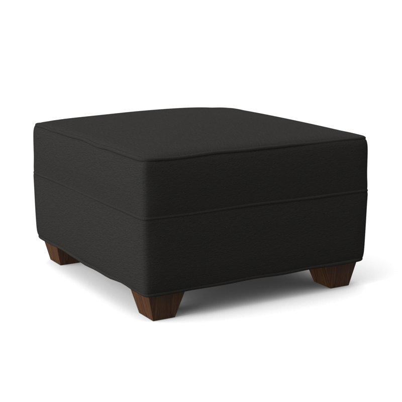 Phillips 26" Wide Rectangle Standard Ottoman, Montana Walnut, Cardigan Coal