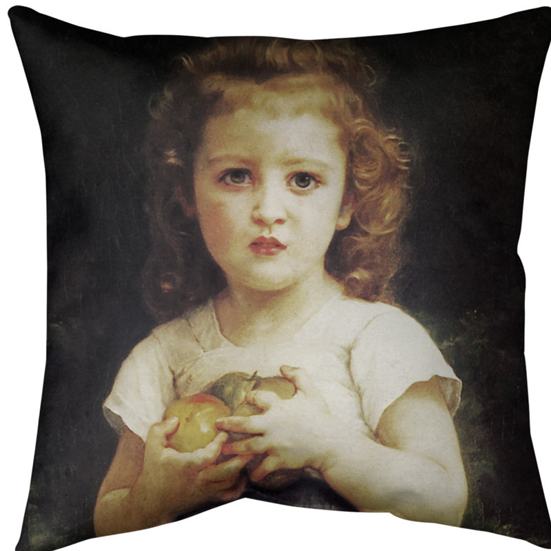William-Adolphe Bouguereau Reversible Pillow Cover, 18" x 18", Cotton Twill