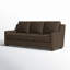 Canapé à accoudoirs carrés en cuir 93 po Taffeta-86406107