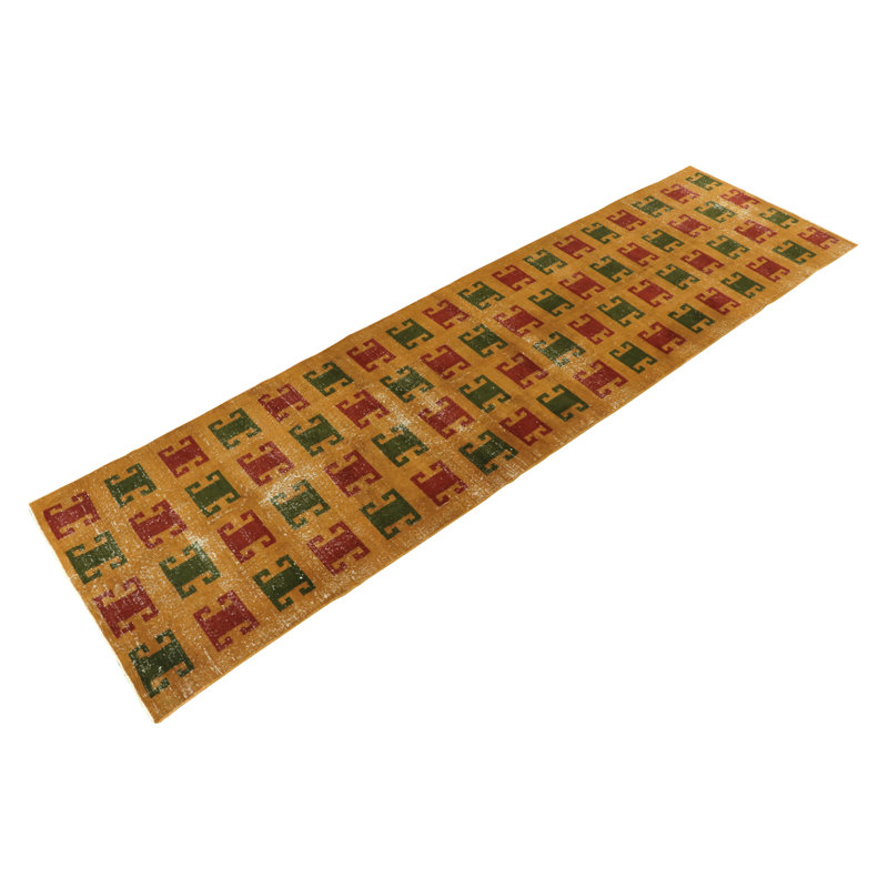 Pasha One-of-a-Kind 4' X 13'10" Hand Knotted Area Rug