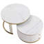 Table basse gigogne 2 tiroirs Sleek Sophistication