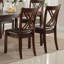 Table rectangulaire avec chaises rembourrées en PU