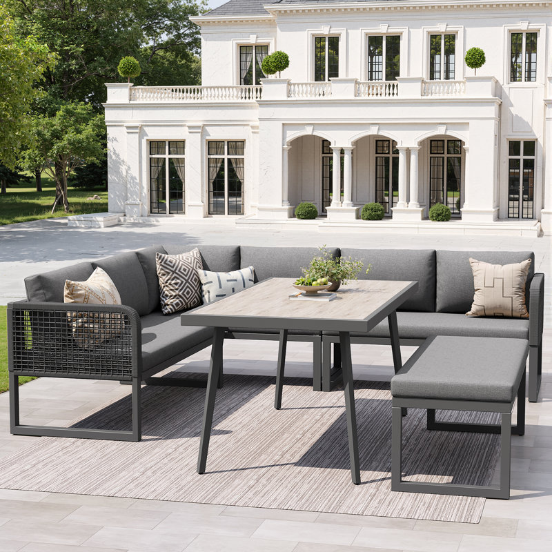 8 - Person Garden Lounge Set, Grey