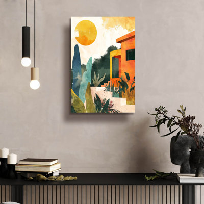 «Happy House», art mural en verre 3 po par Momart