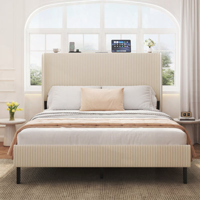 Grand lit plateforme