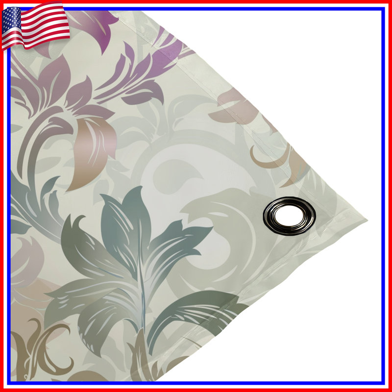 Tapisserie murale florale - Décoration murale à motif, H 68 po x l 80 po avec 4 œillets