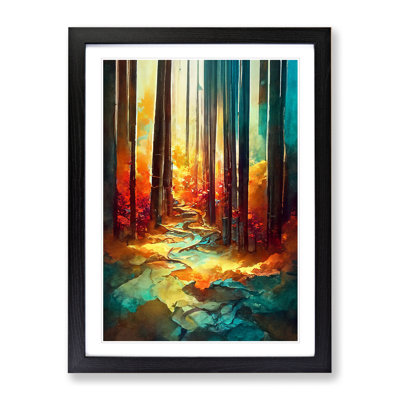 Forest Portrait No.3 Abstract - Single Picture Frame Painting