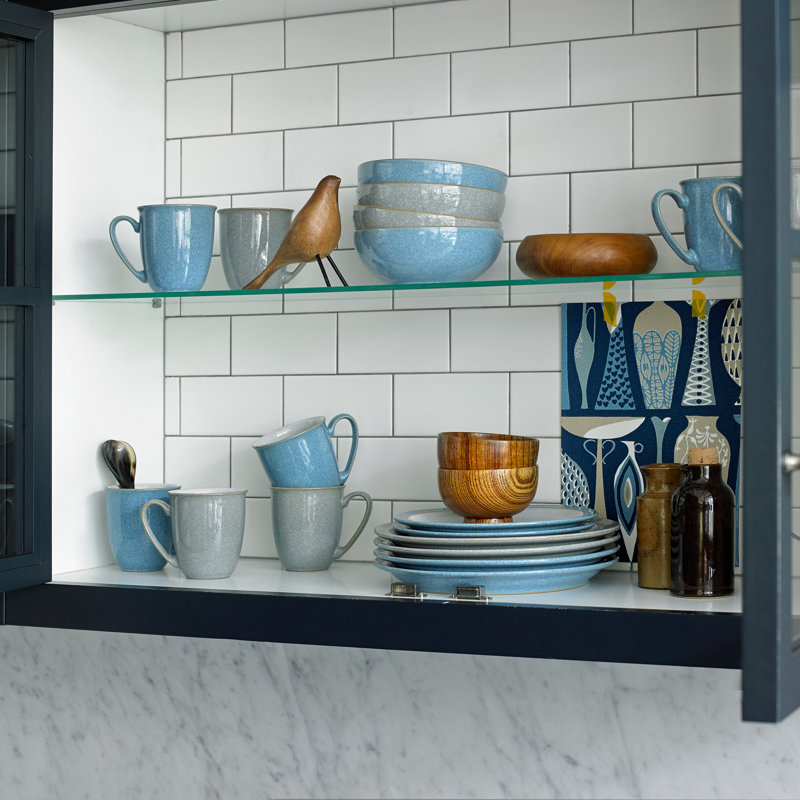 Denby Elements Cereal Bowls, Blue