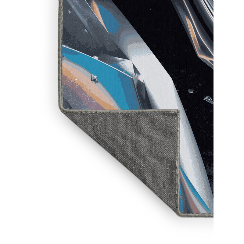 Tapis gris moelleux moelleux et moelleux Earls, 6' Round