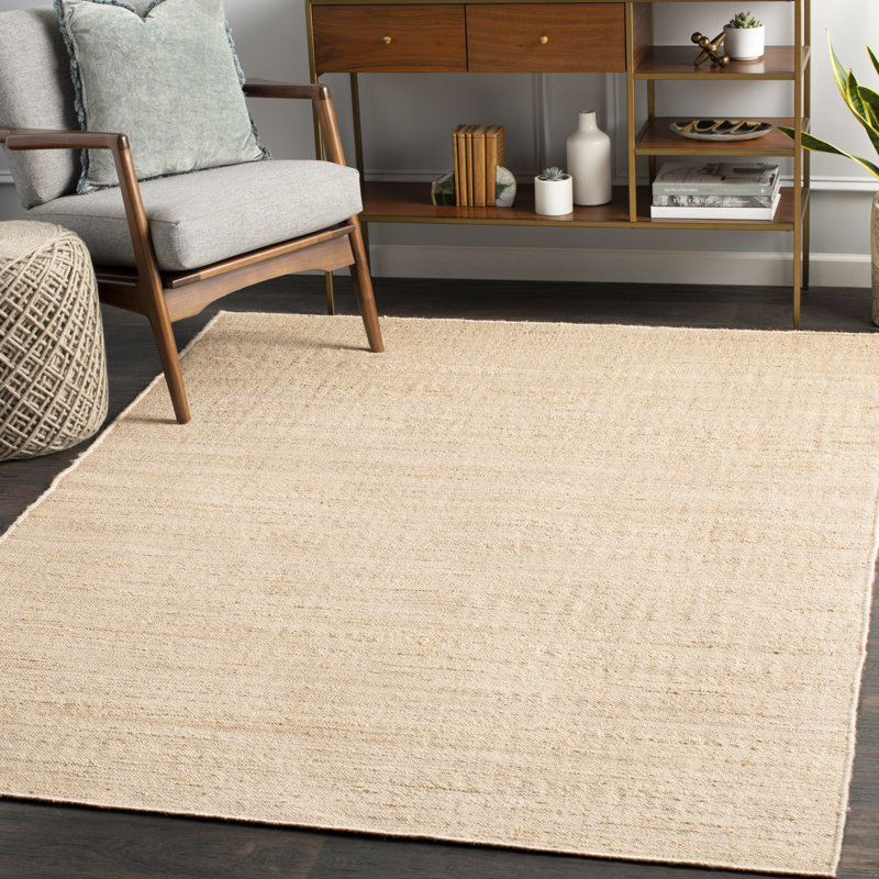 Yoan Jolie Jute Brown Area Rug, Rectangle 5' x 7'6"